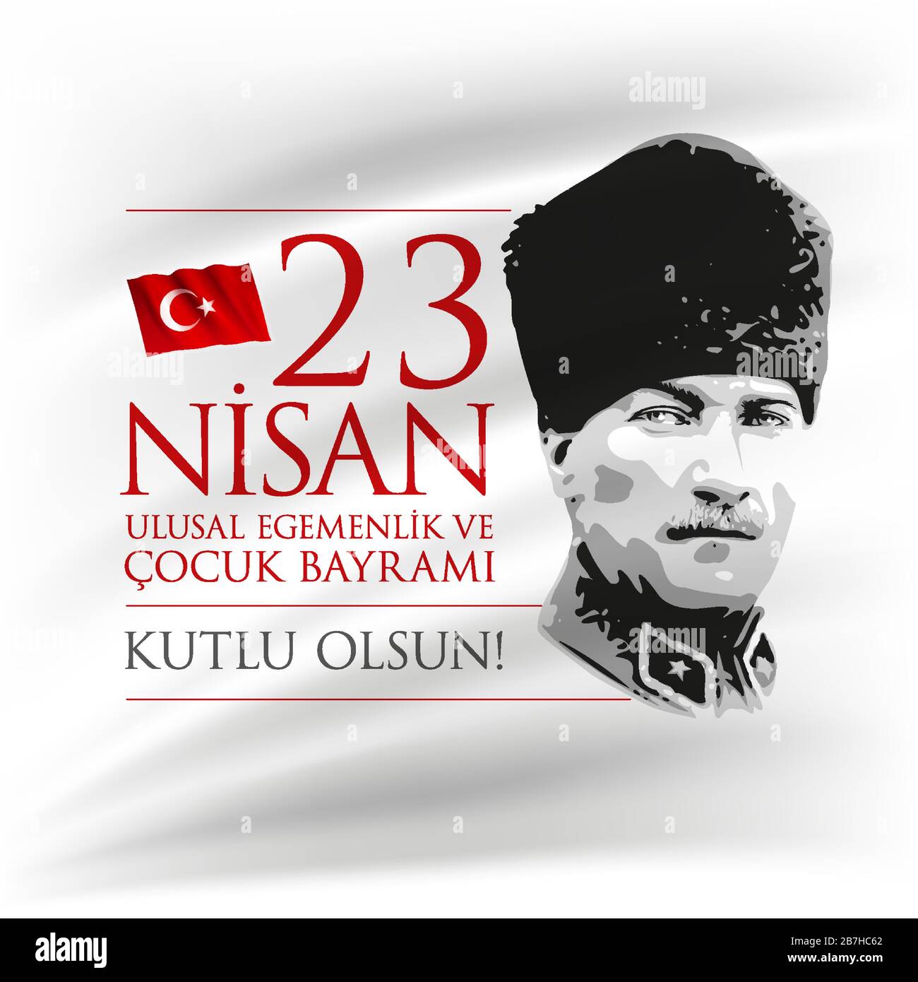https www alamy com vector illustration of the 23 nisan cocuk bayrami april 23 turkish national sovereignty and childrens day design template for the turkish holiday image348892714 html