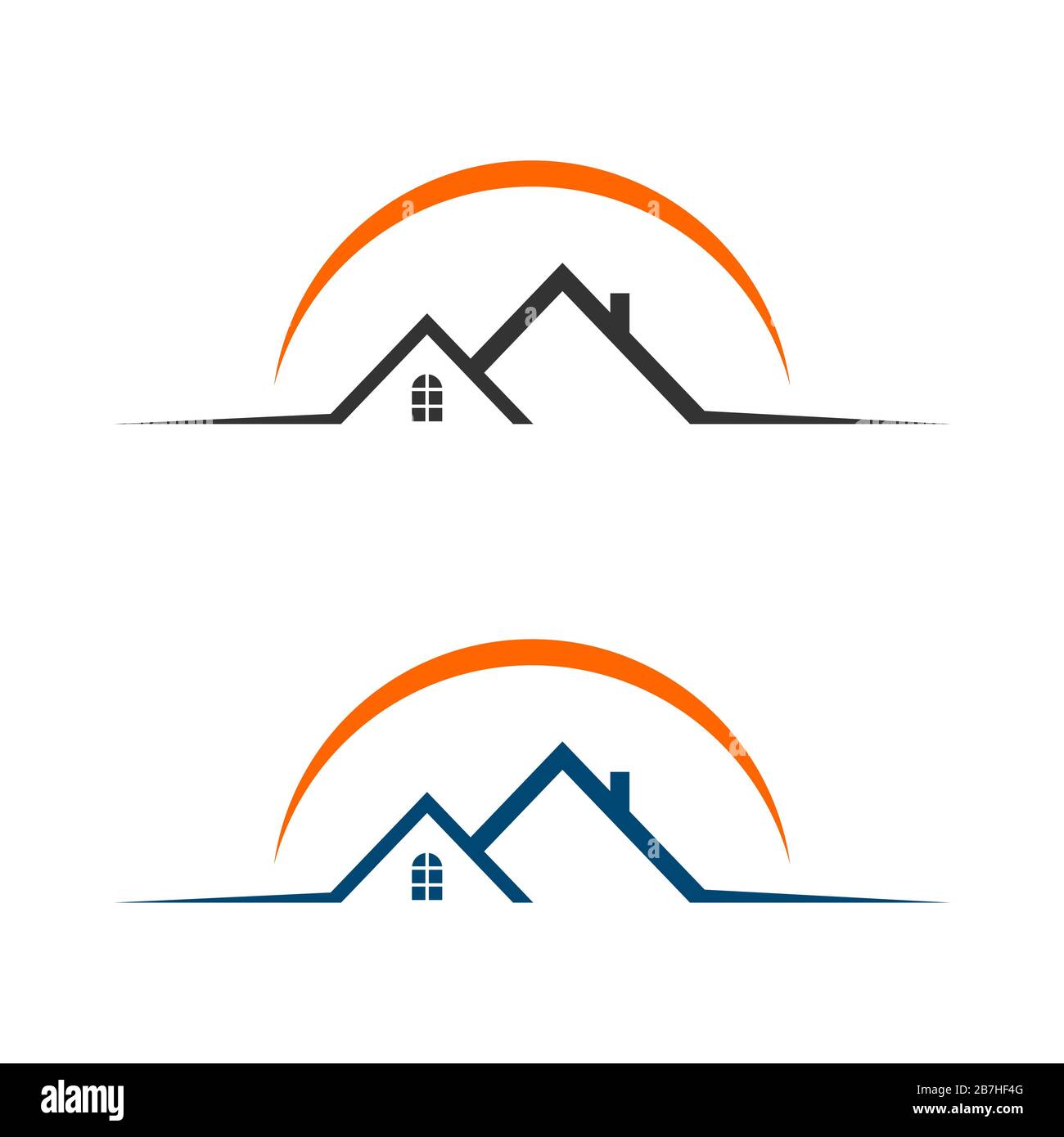House Real Estate Vector Illustration Logo Template Illustration Design ...