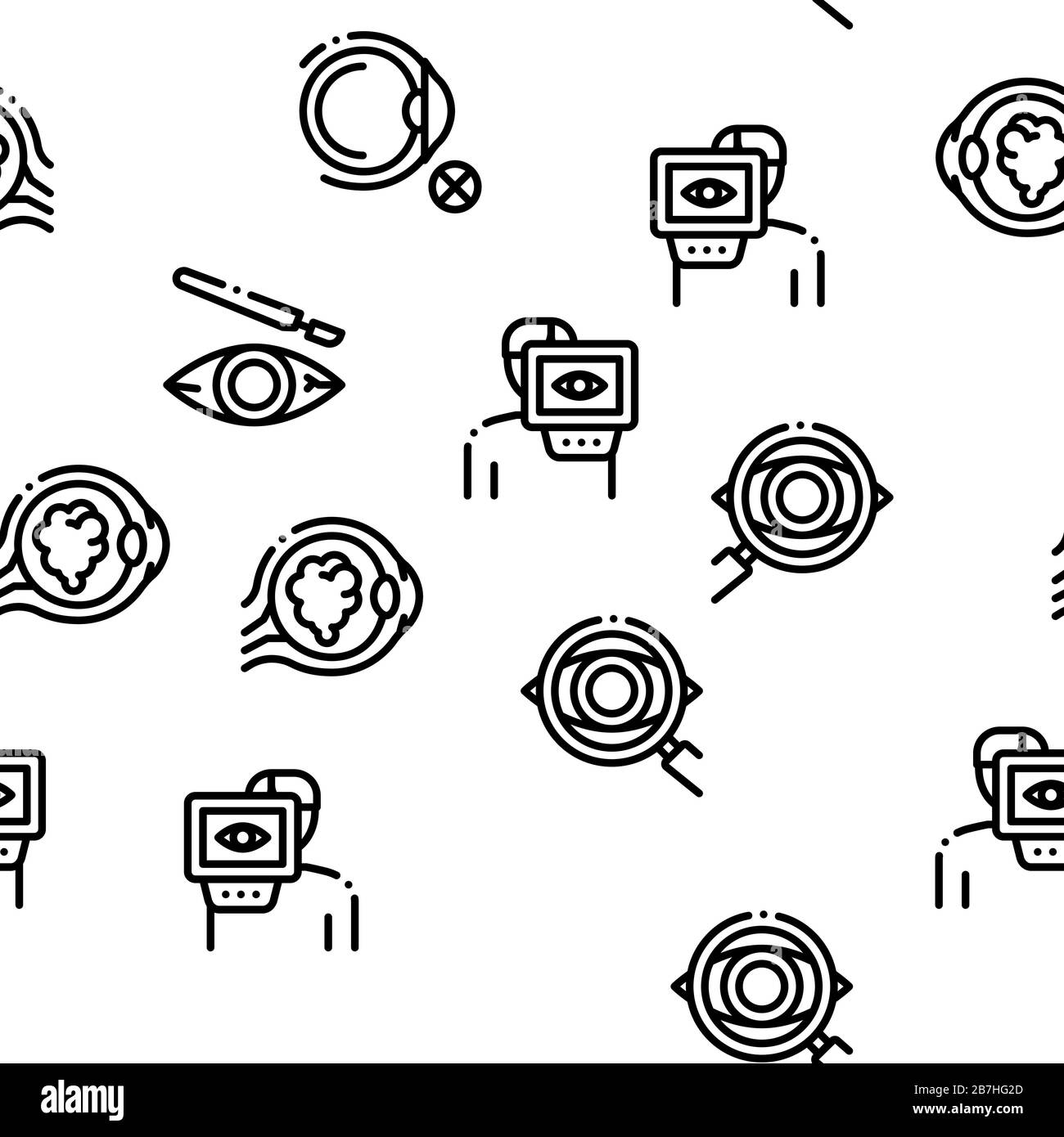 Glaucoma Ophthalmology Seamless Pattern Vector Stock Vector Image & Art ...