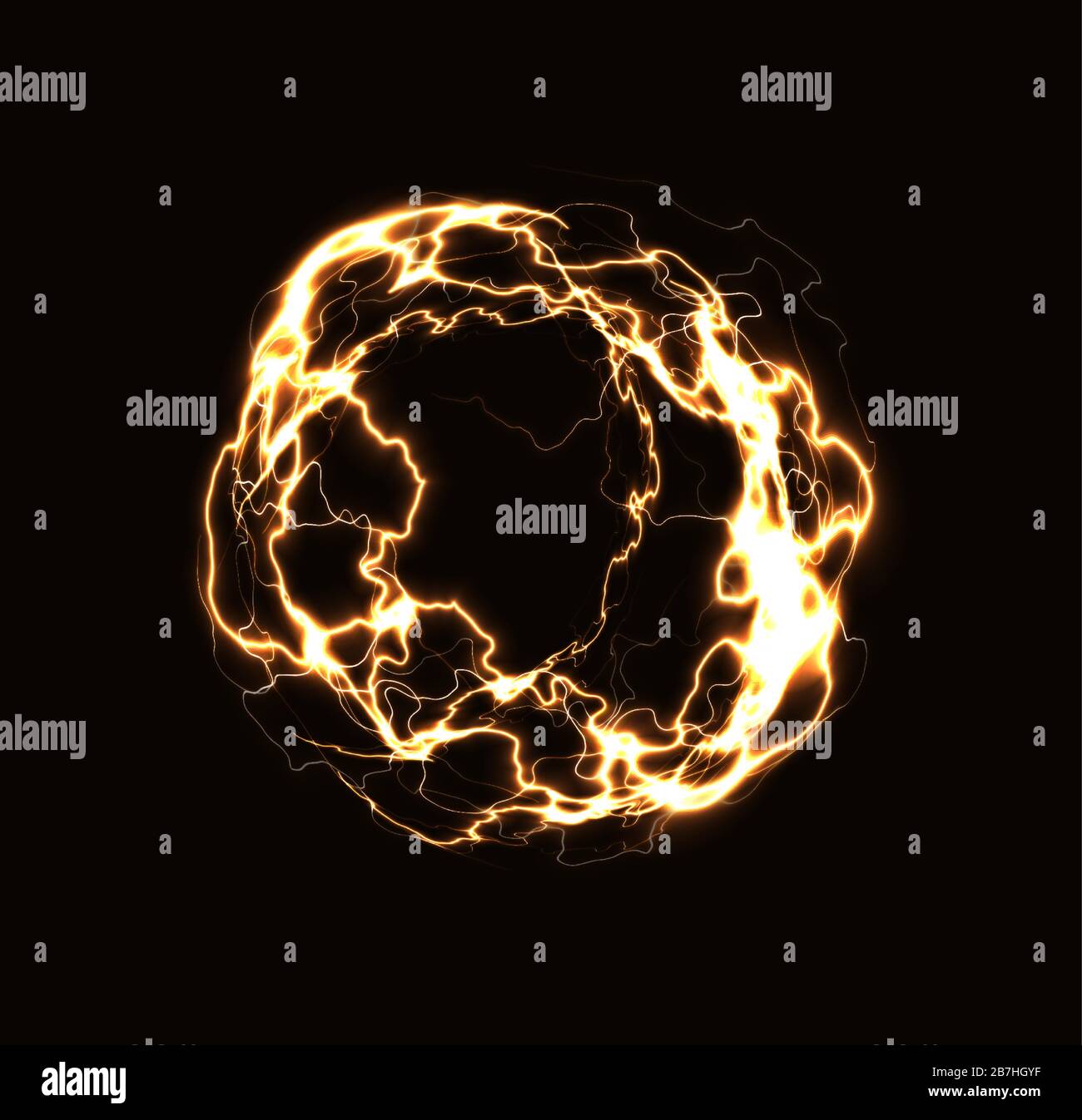 Energy sphere. Electric plasma ball, explosion lightnings and electrical  power vector illustration Stock Vector Image & Art - Alamy