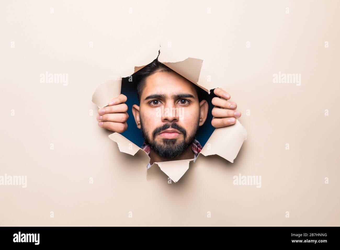 Studio shot young bearded indian hi-res stock photography and images ...