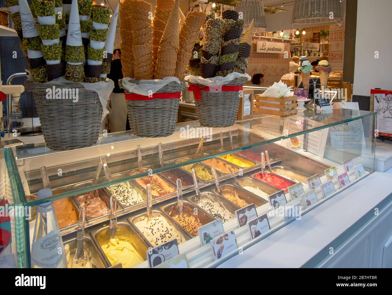 FLORENCE ITALY GELATI ITALIAN ICE CREAM OF MANY VARIETIES FOR SALE
