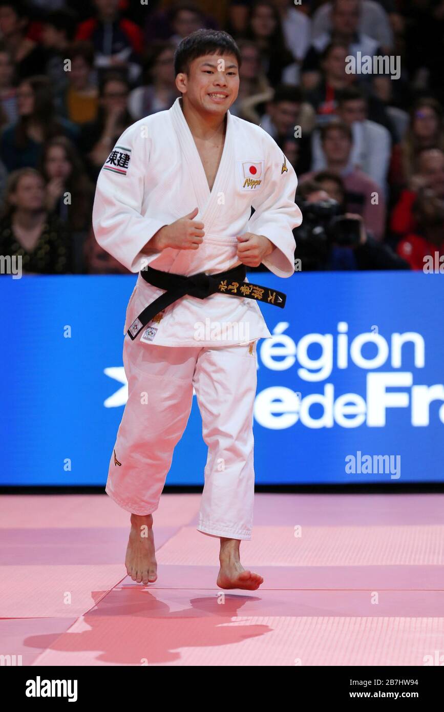 Paris, France - 08th Feb, 2020: Ryuju Nagayama for Japan against Yago Abuladze for Russia, Men's -60kg, Gold Medal Match (Credit: Mickael Chavet) Stock Photo