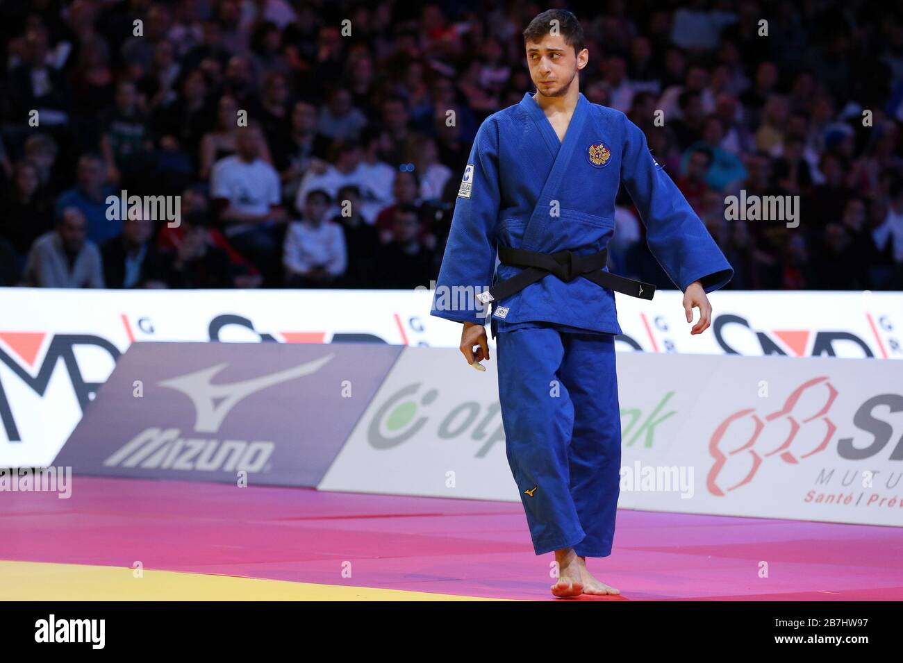 Paris, France - 08th Feb, 2020: Ryuju Nagayama for Japan against Yago Abuladze for Russia, Men's -60kg, Gold Medal Match (Credit: Mickael Chavet) Stock Photo