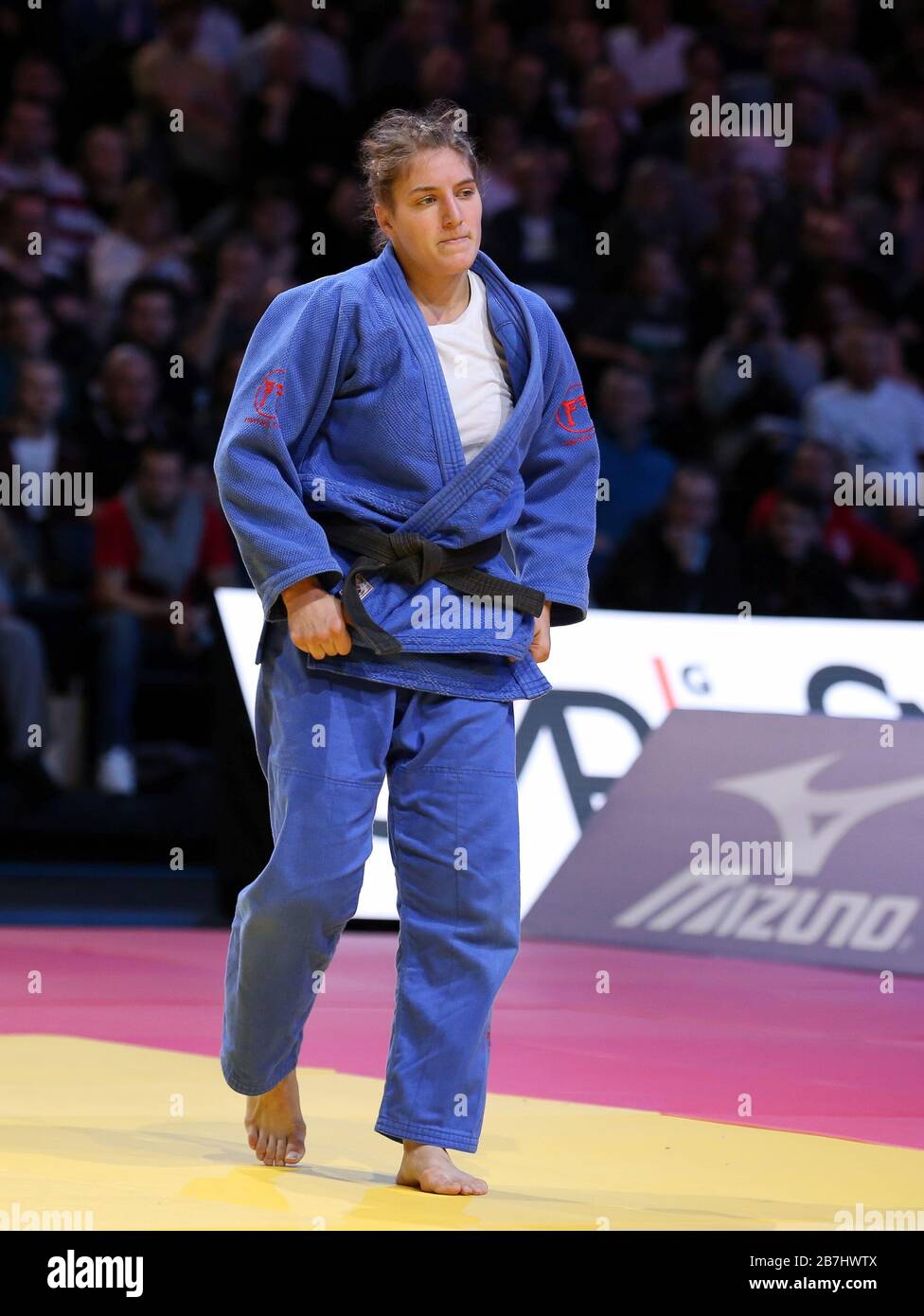 Paris, France - 08th Feb, 2020: Masako Doi for Japan against Andreja Leski for Slovenia, Women's -63 kg, Bronze Medal Match (Credit: Mickael Chavet) Stock Photo