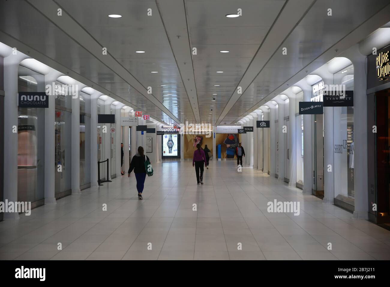Tourist and shopping locations like The Oculus at the World Trade Center  site in lower Manhattan are quiet due to health concerns in New York City  Stock Photo - Alamy