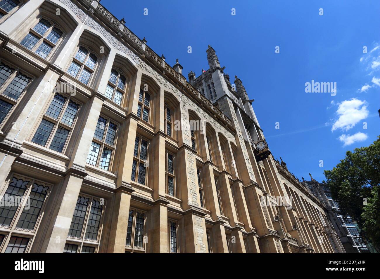 London UK landmark - Maughan Library of King's College London. Landmarks of the world. Stock Photo