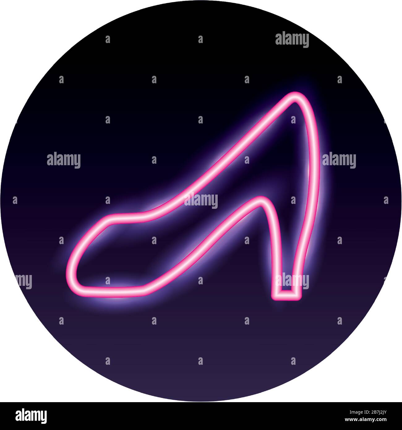 heel shoe neon light style icon Stock Vector Image & Art Alamy
