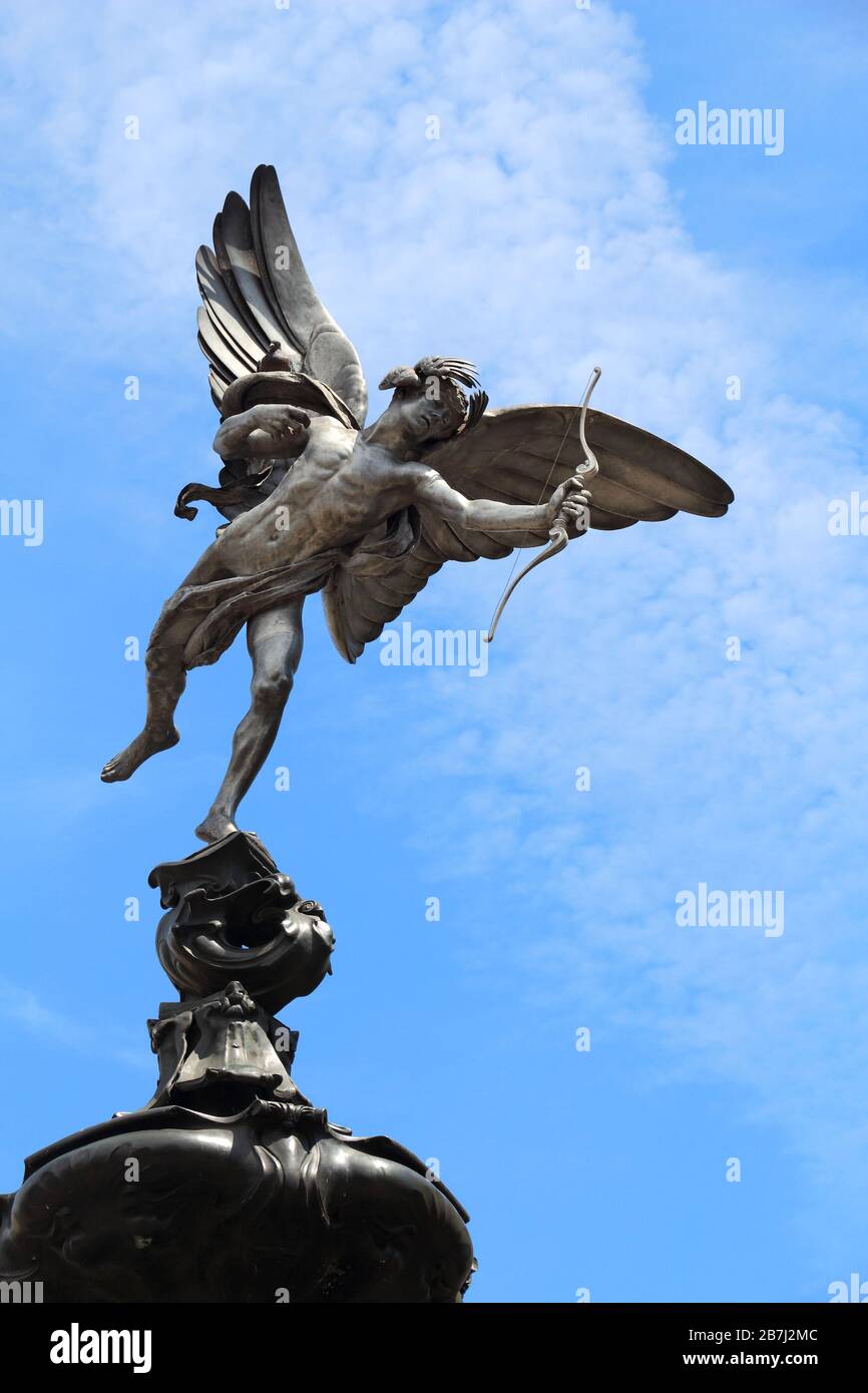 View Statue Of Eros Piccadilly Circus London Pics