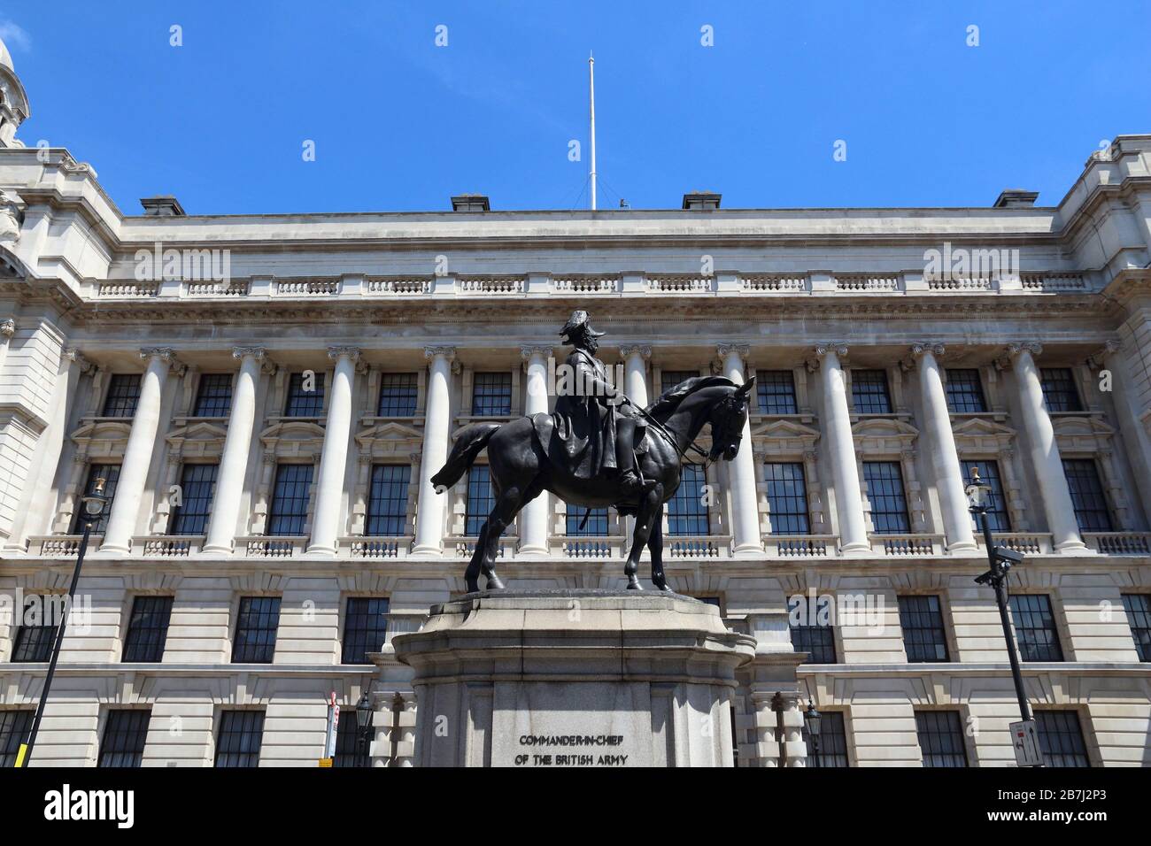 London, UK - governmental building at Whitehall. Old War Office. Stock Photo