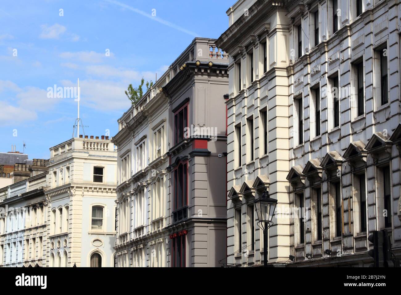 Architecture of West End, London, United Kingdom. Great Russell Street. Stock Photo
