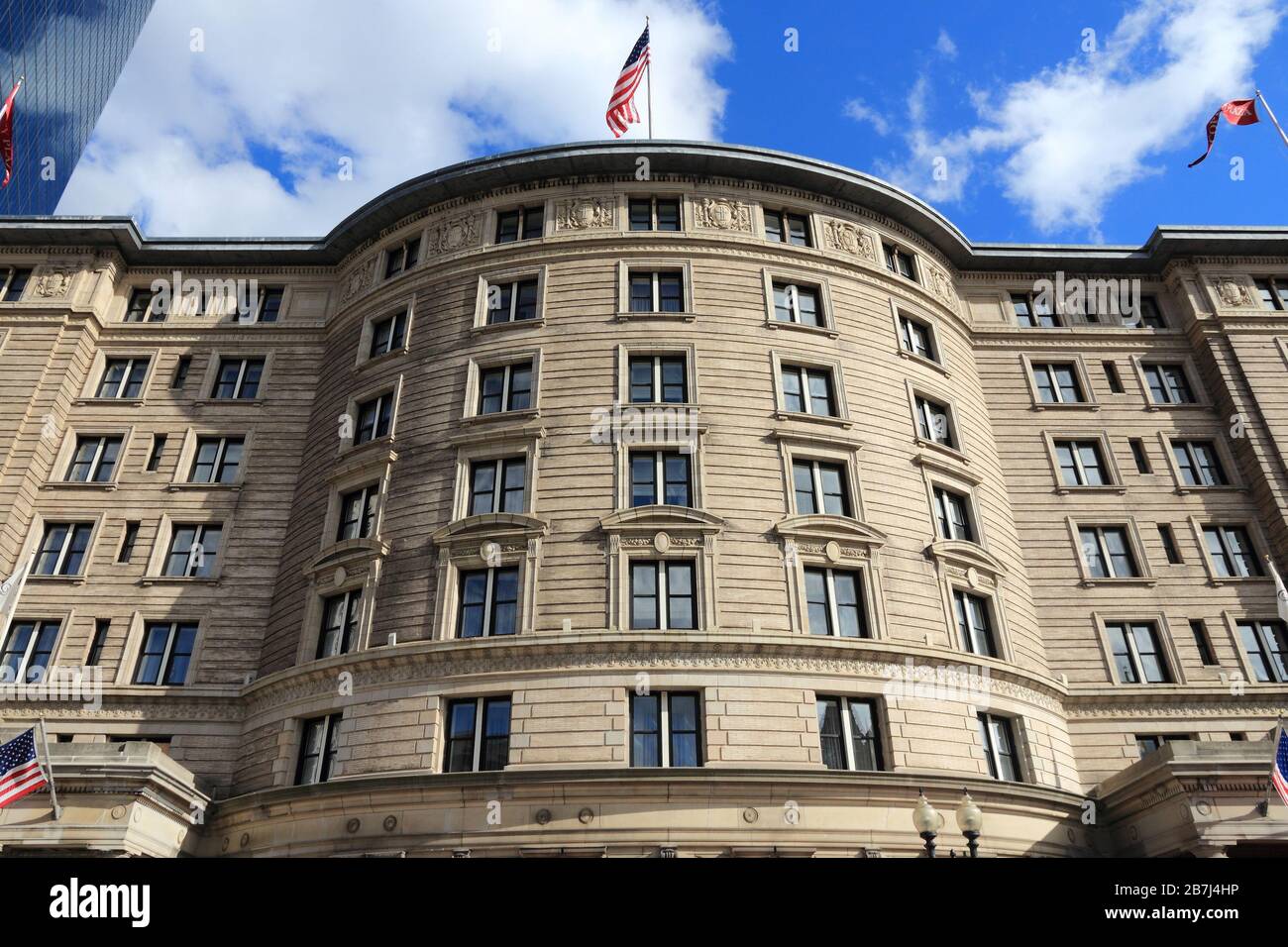 BOSTON, USA JUNE 8, 2013 Fairmont Copley Plaza hotel in downtown