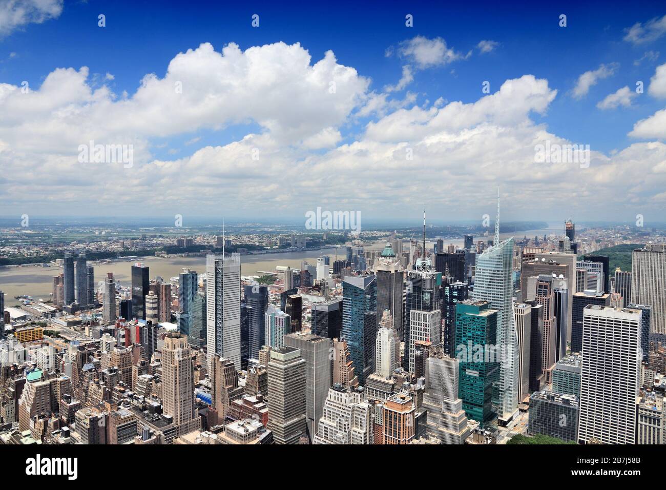 New york aerial view hi-res stock photography and images - Alamy