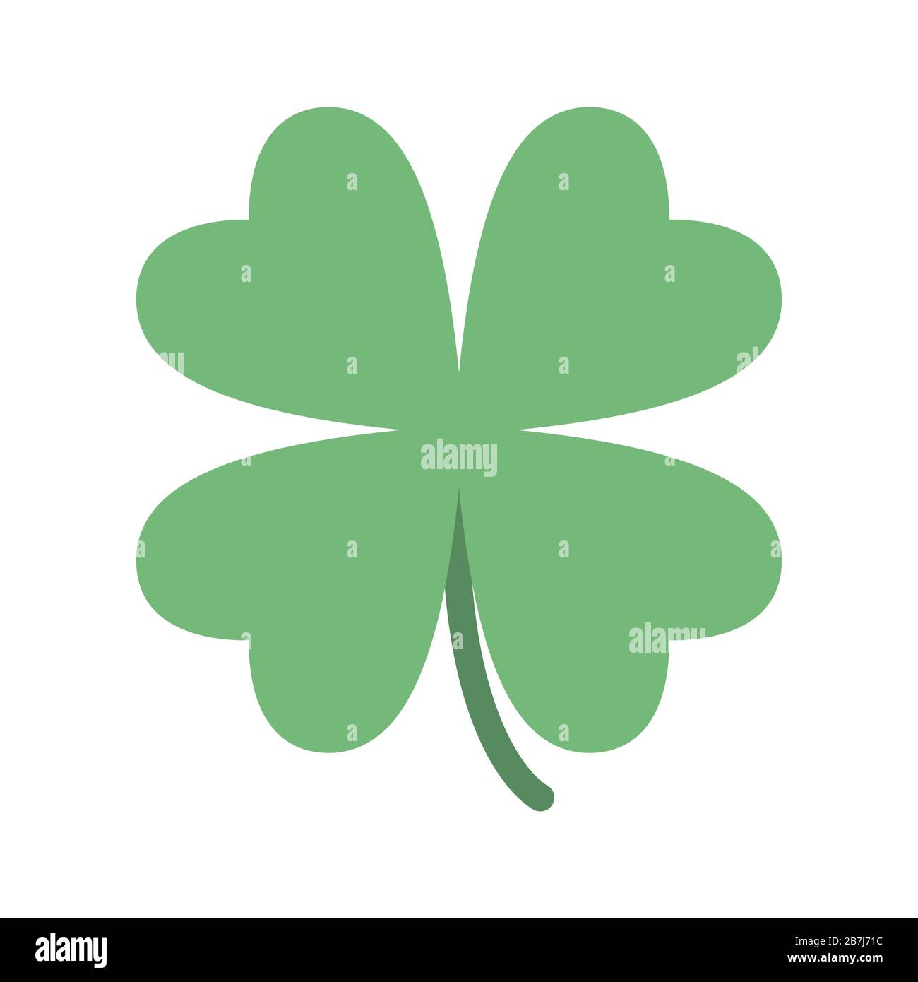 Saint Patrick lucky irish day green clover symbol Stock Vector