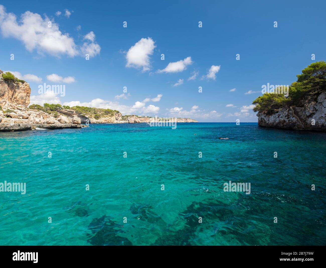 The stunning sea of Mallorca. Mallorca island.Spain Stock Photo