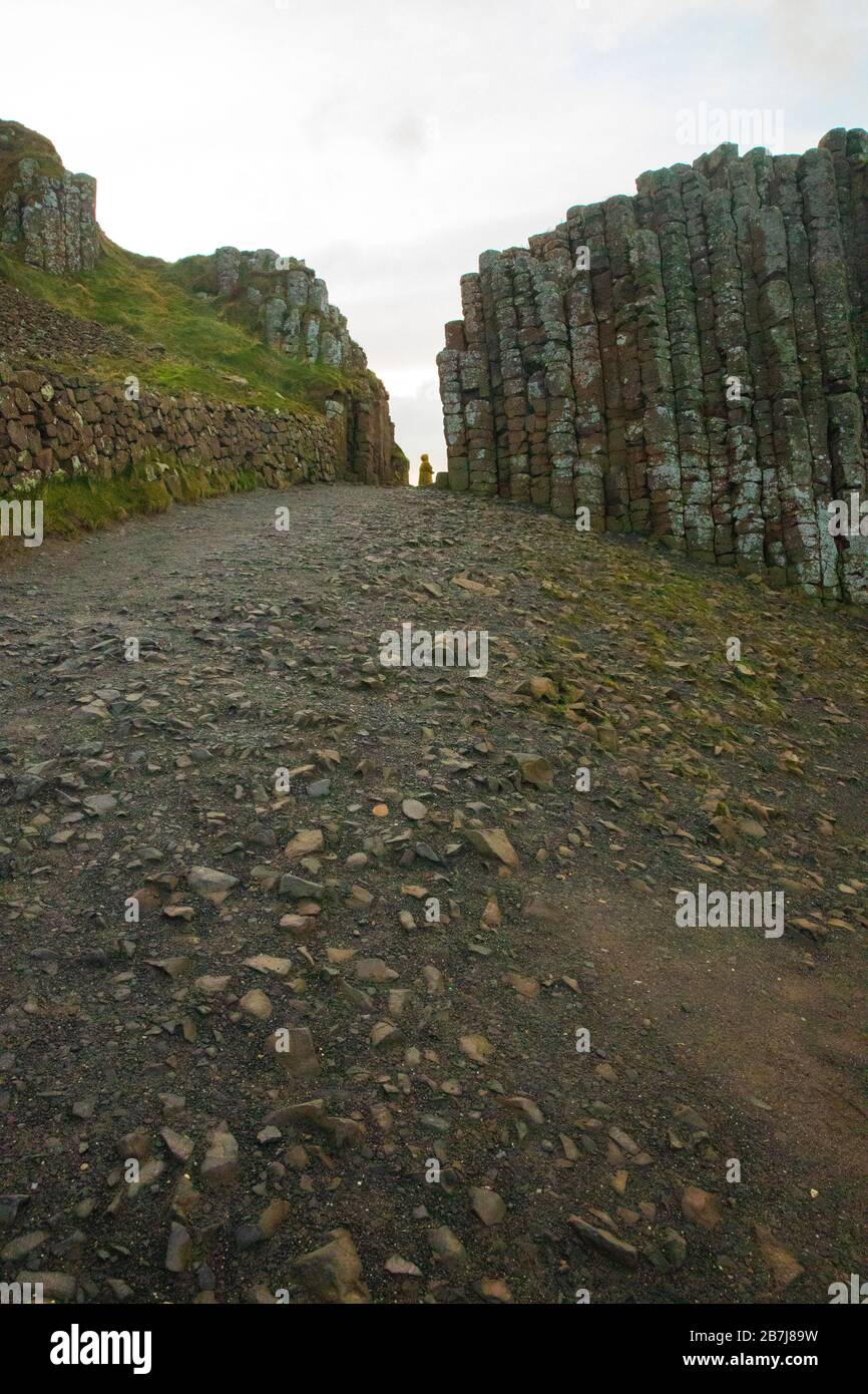 Amazing Giant's Causeway, Co. Antrim, Northern Ireland Stock Photo
