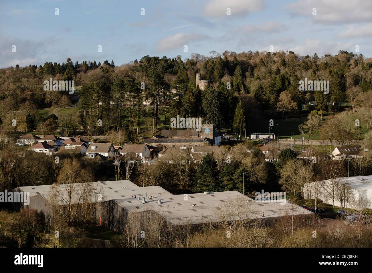 MERTHYR TYDFIL, WALES 16th March 2020 Cyfarthfa Castle peaking