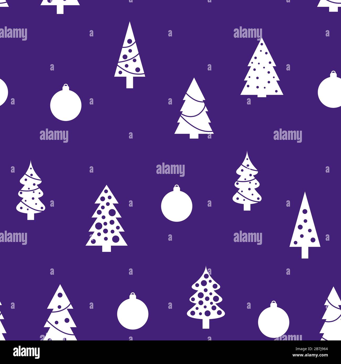 Christmas pattern - seamless background texture. Christmas tree vector ...