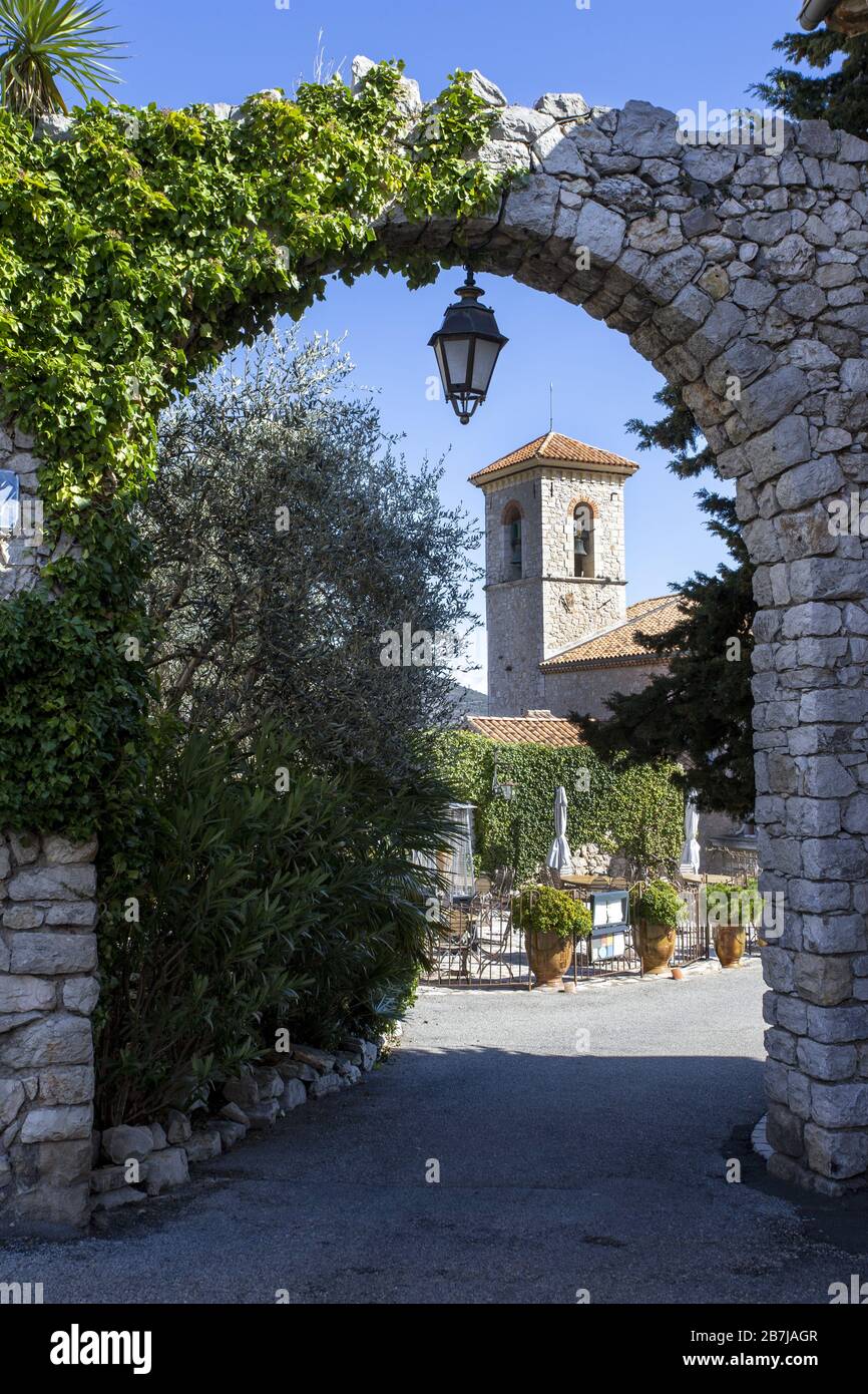 The church of Notre Dame de la Assomption in the medieval village of ...