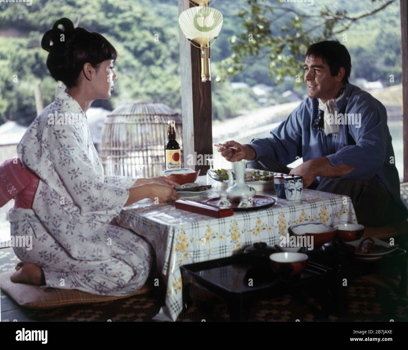 Mie Hama As Kissy Suzuki And Sean Connery As James Bond 007 In You Only Live Twice 1967 Director Lewis Gilbert Novel Ian Fleming Screenplay Roald Dahl Producers Harry Saltzman And Albert