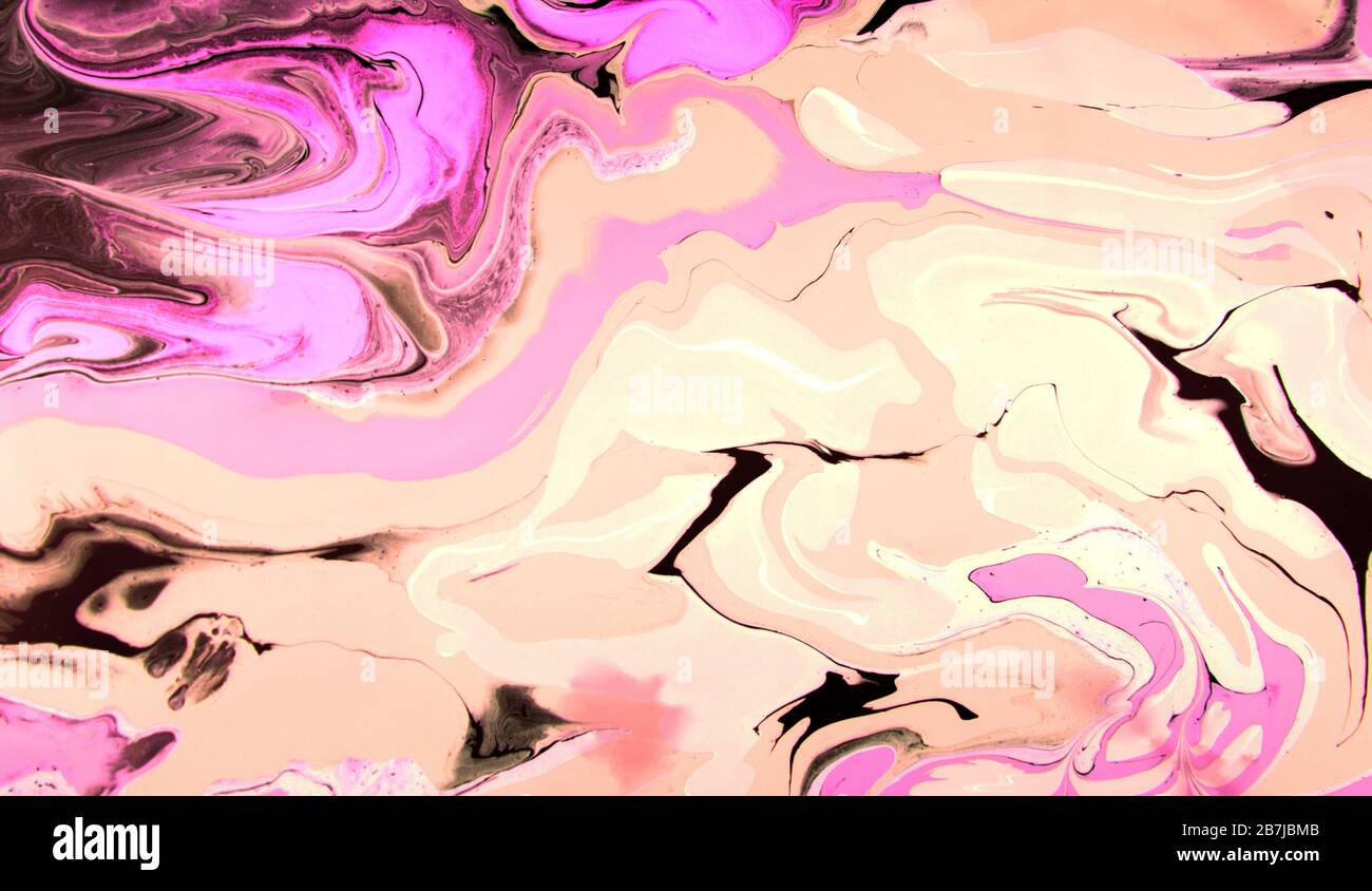 Abstract swirl background. Liquid paint texture in expressionism style Stock Photo
