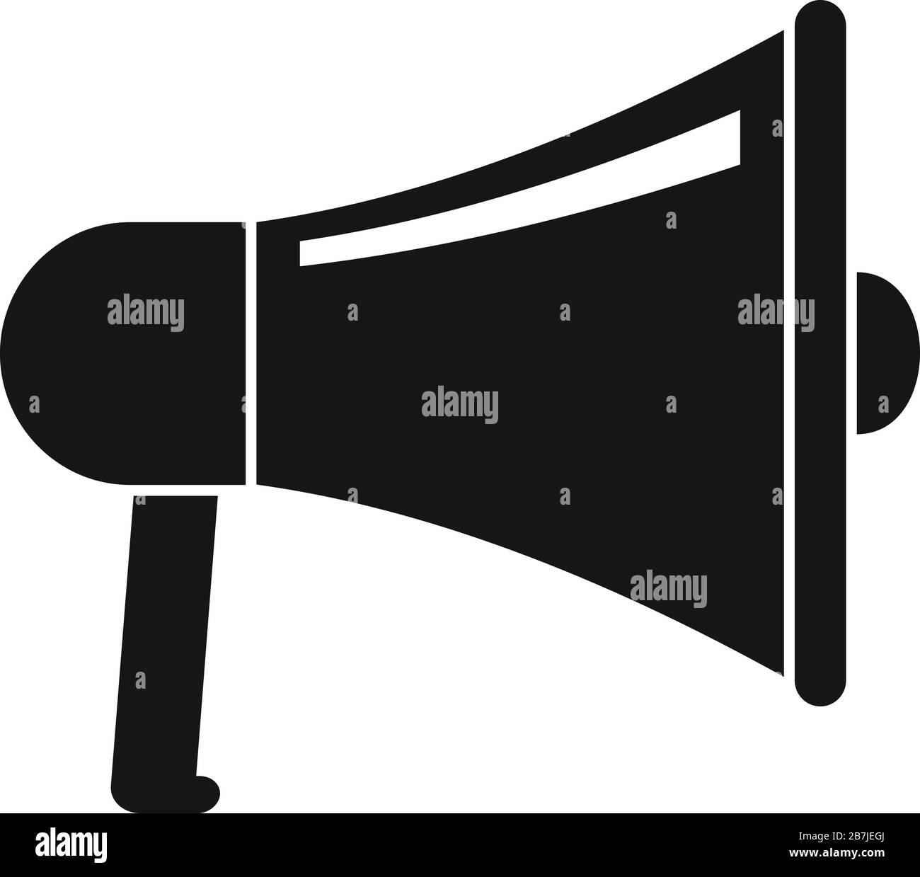 Megaphone icon. Simple illustration of megaphone vector icon for web ...