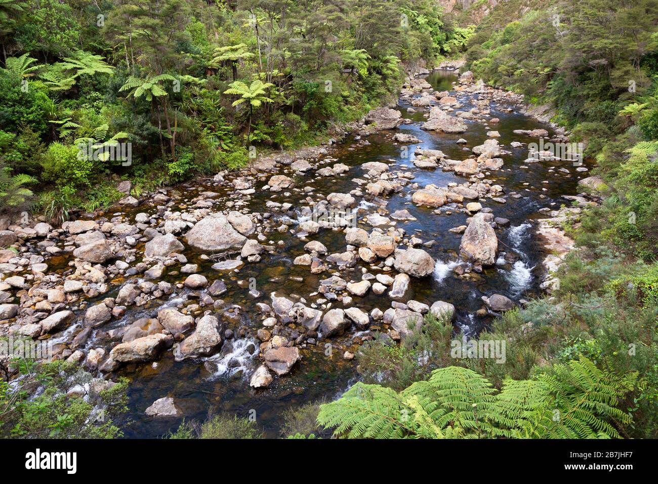 The Karangahake and Ohinemuri River Stock Photo Alamy