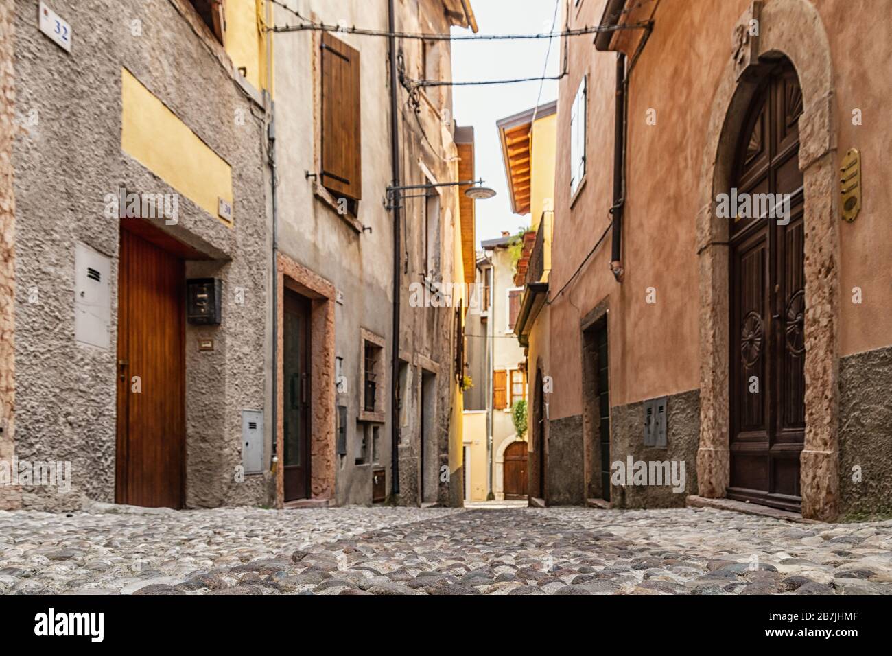 Malcesine on Lake Garda in Italy Stock Photo