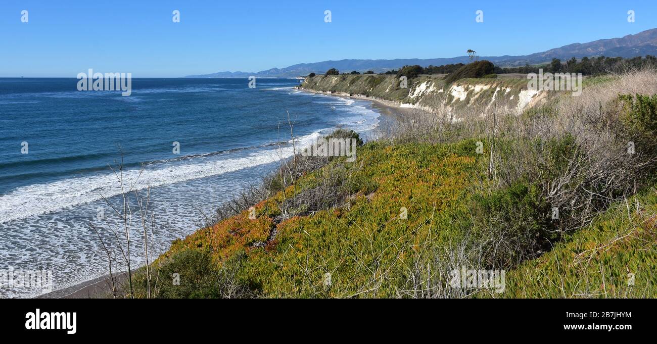 landscape and the Pacific Ocean in California Stock Photo Alamy