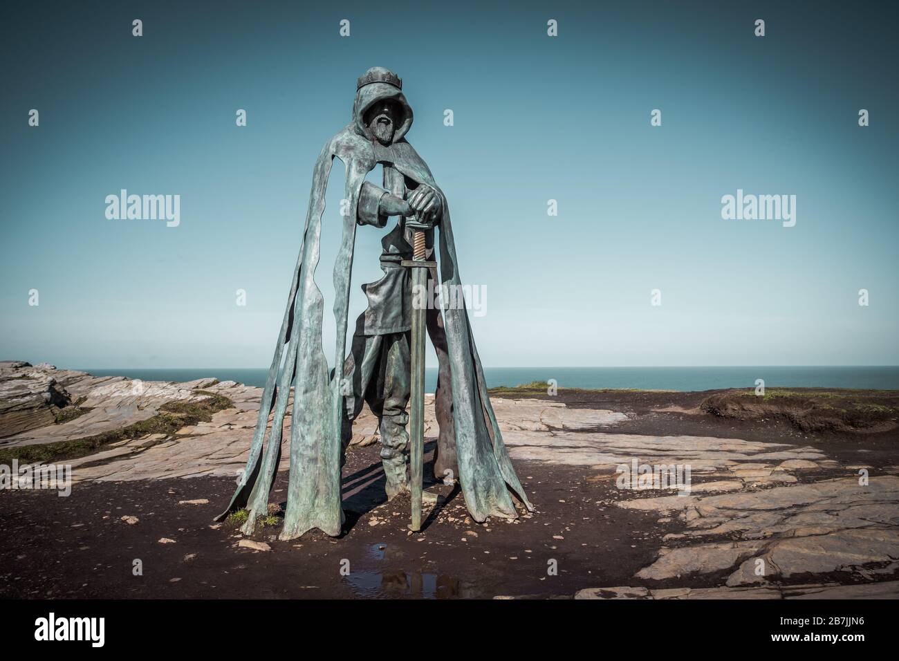 Gallos Stature by Rubin Enyon. The 8ft tall bronze sculpture depicting