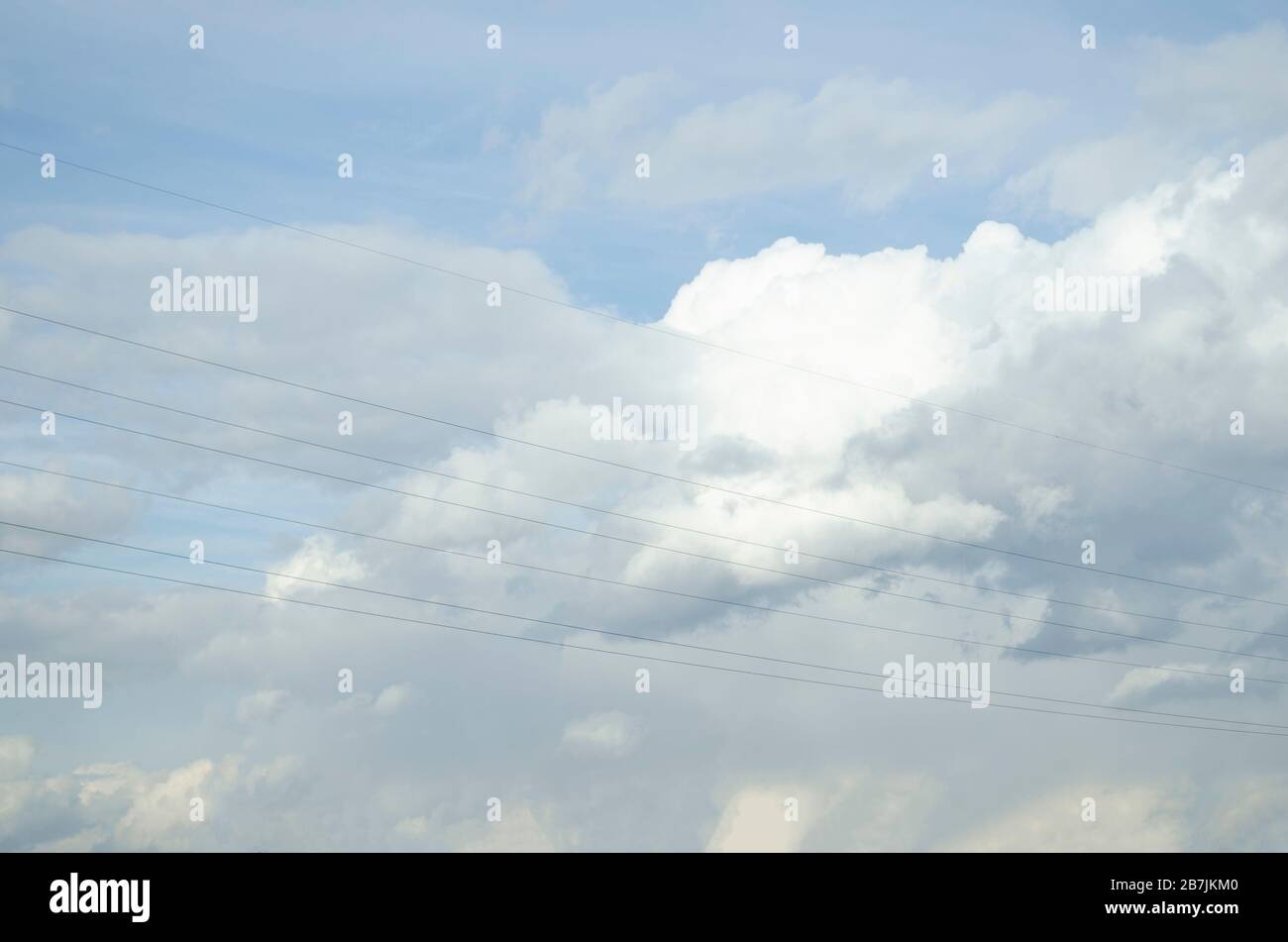 Blurred clouds background. Cumulus cloudscape. Stock Photo