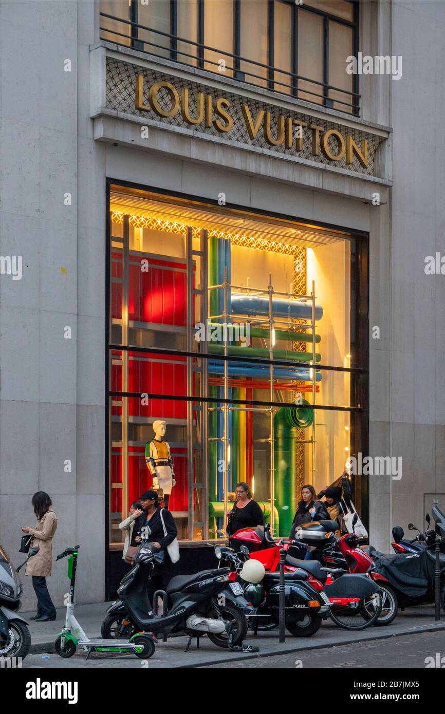 Louis Vuitton Maison Champs Elysees Paris France Stock Photo - Alamy