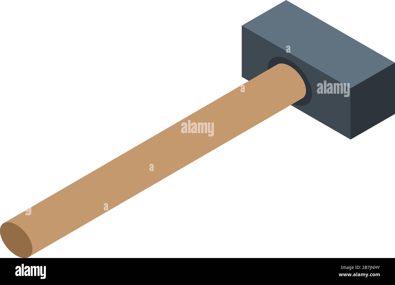 Hammer icon, isometric style Stock Vector