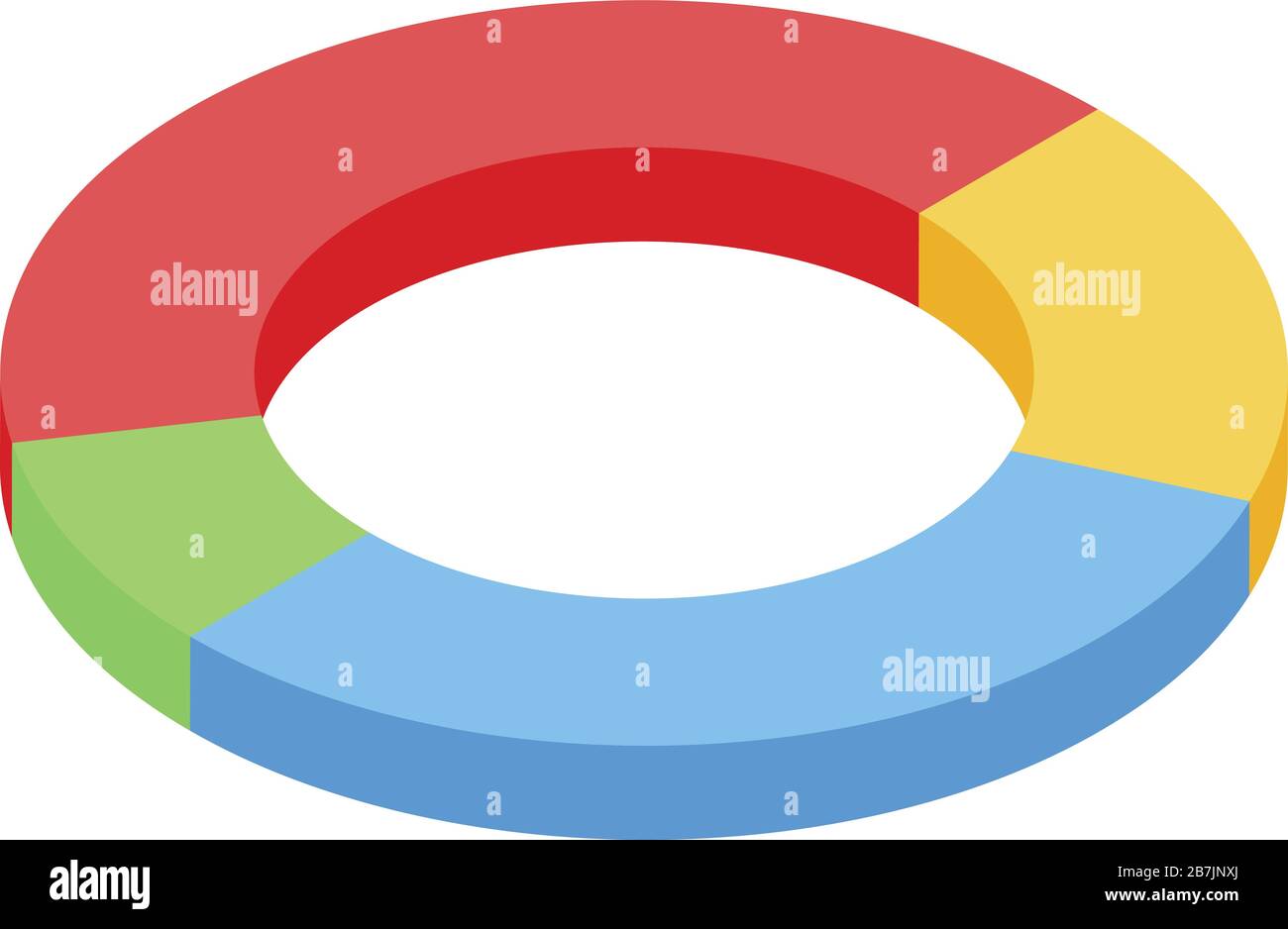 Loan pie chart icon, isometric style Stock Vector