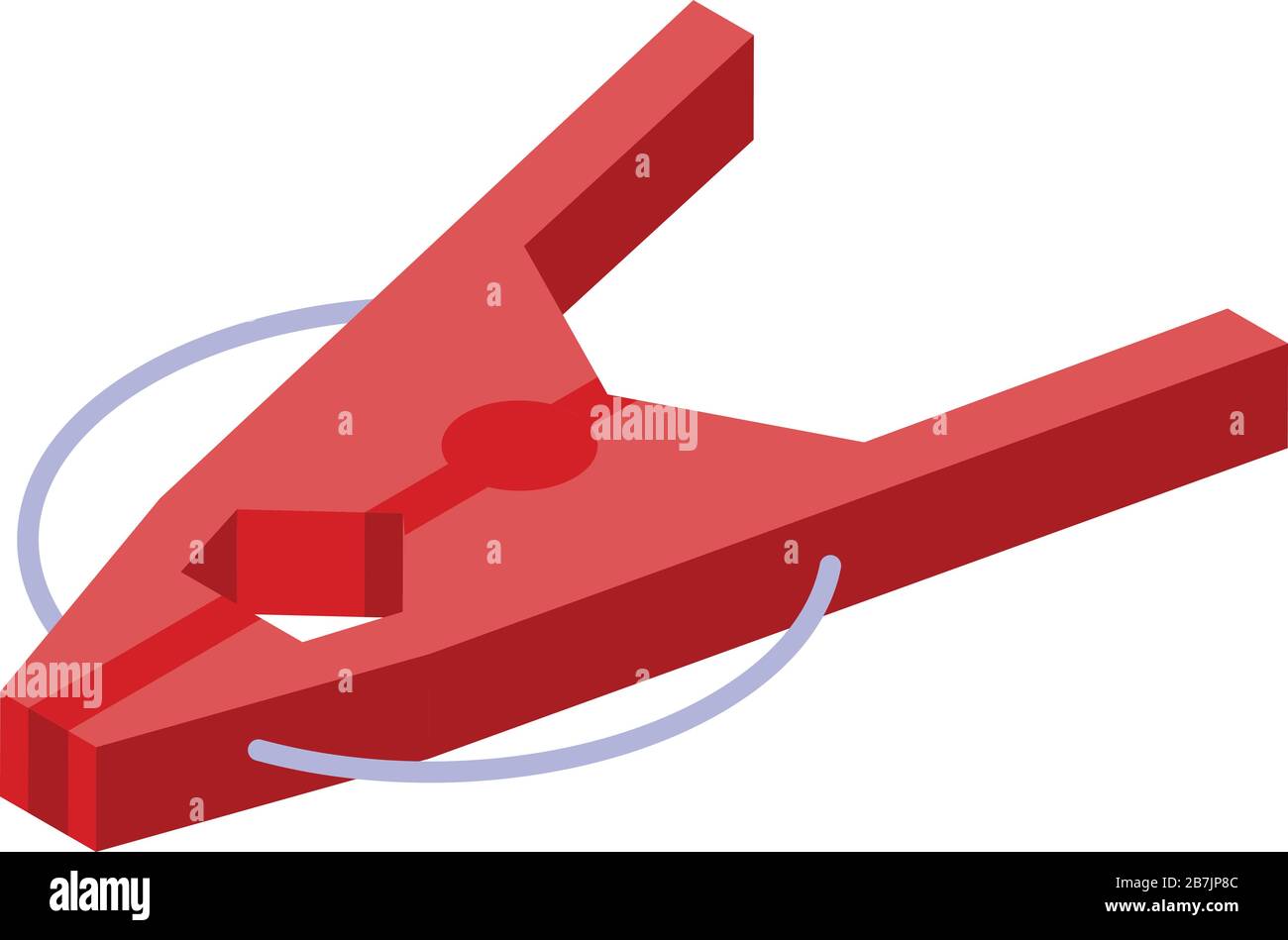 Red clothes pin icon, isometric style Stock Vector Image & Art Alamy