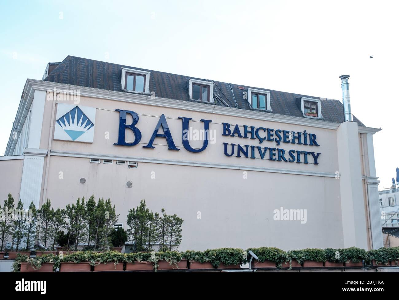 Bahcesehir (Bahçeşehir) University structure in Besiktas, Istanbul
