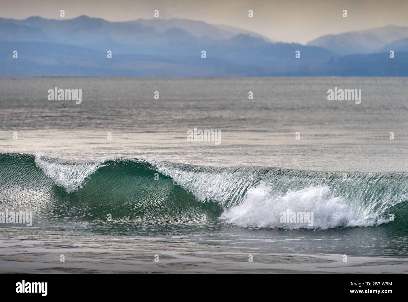 French Beach Vancouver Island. Crashing surf at French Beach Park near Sooke BC. 4K UHD. Stock Photo