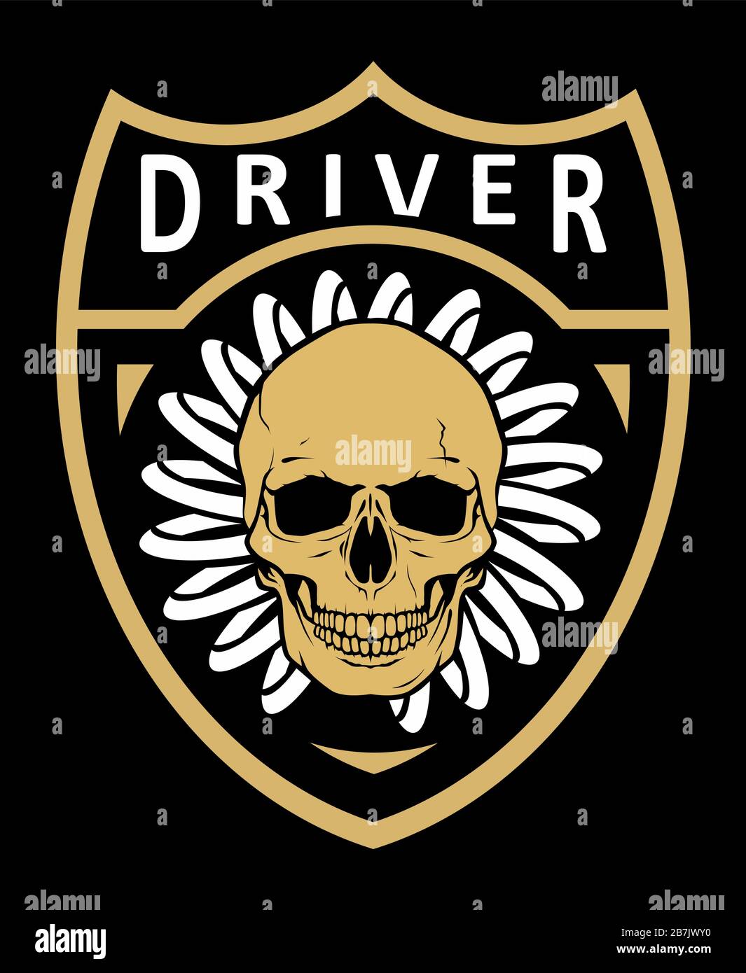 Skull vector graphic - death symbol Stock Vector