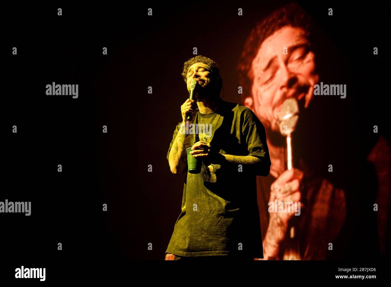 Post Malone performs in Chicago at Allstate Arena on February 11, 2020