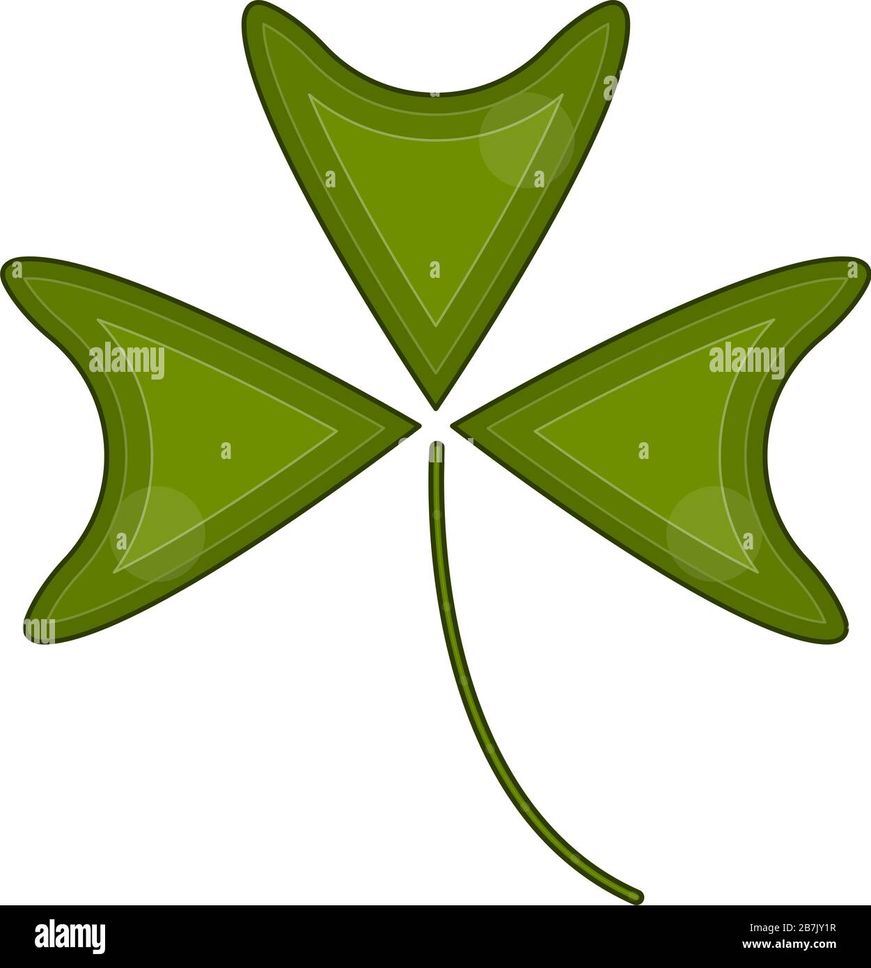 Isolated clover Stock Vector Images - Alamy
