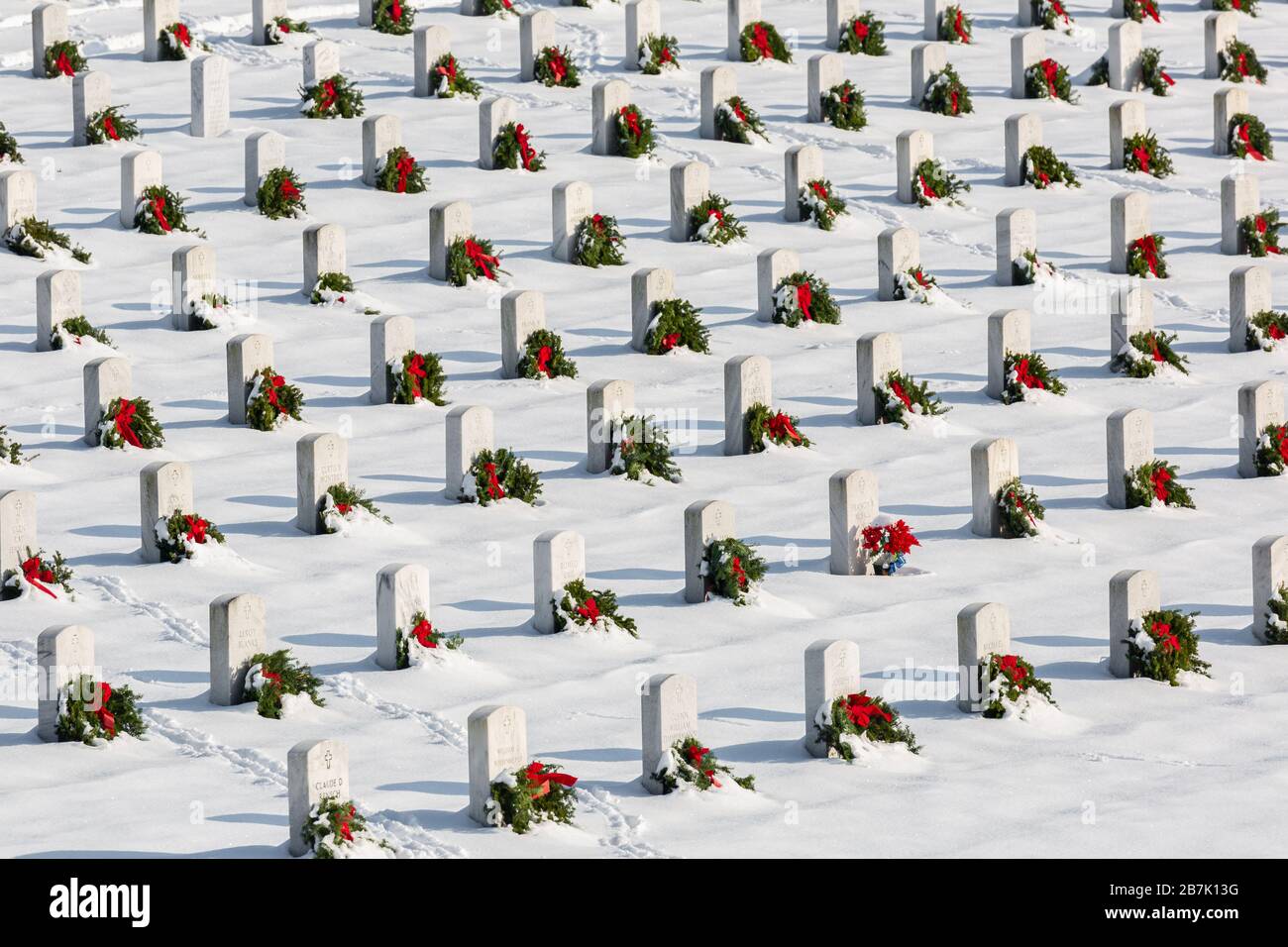 Winter jefferson barracks national cemetery hires stock photography
