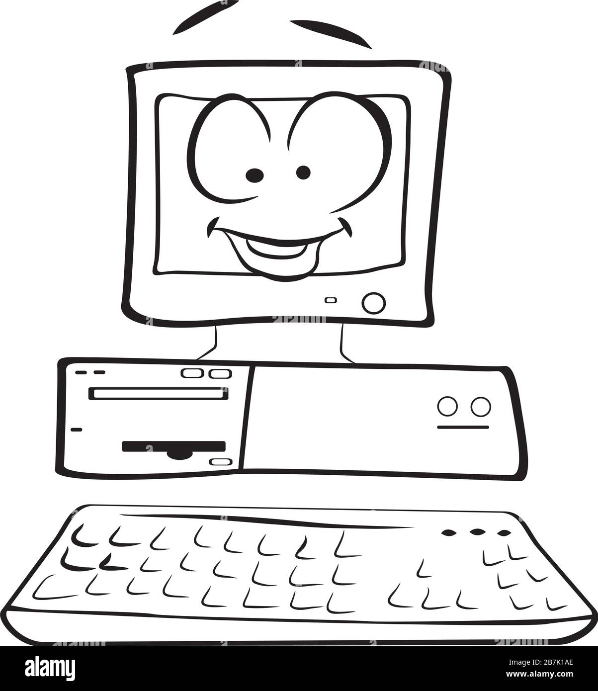 desktop Stock Vector