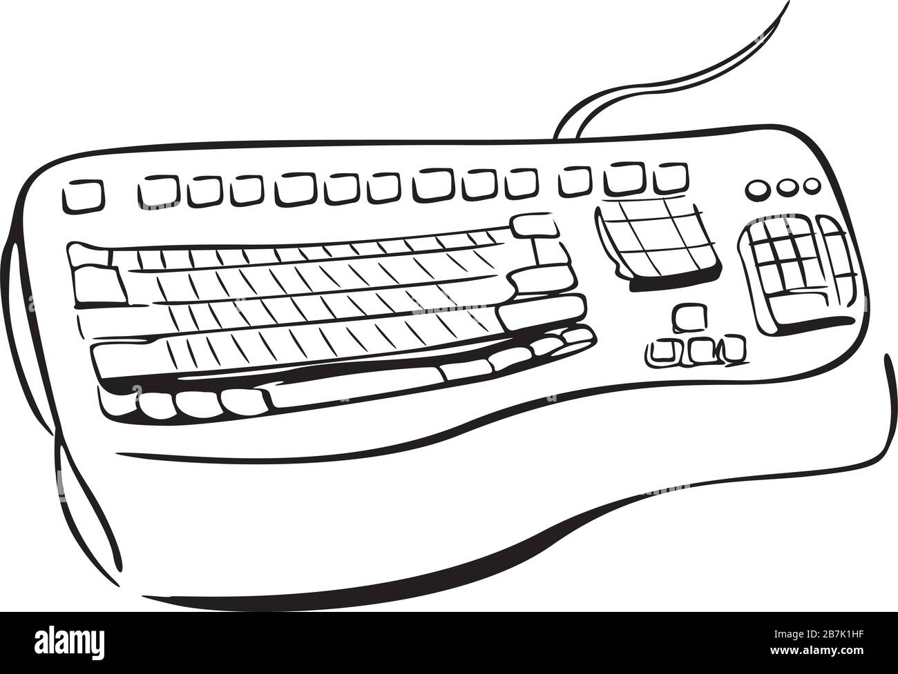 Keyboard vector vectors hi-res stock photography and images - Alamy