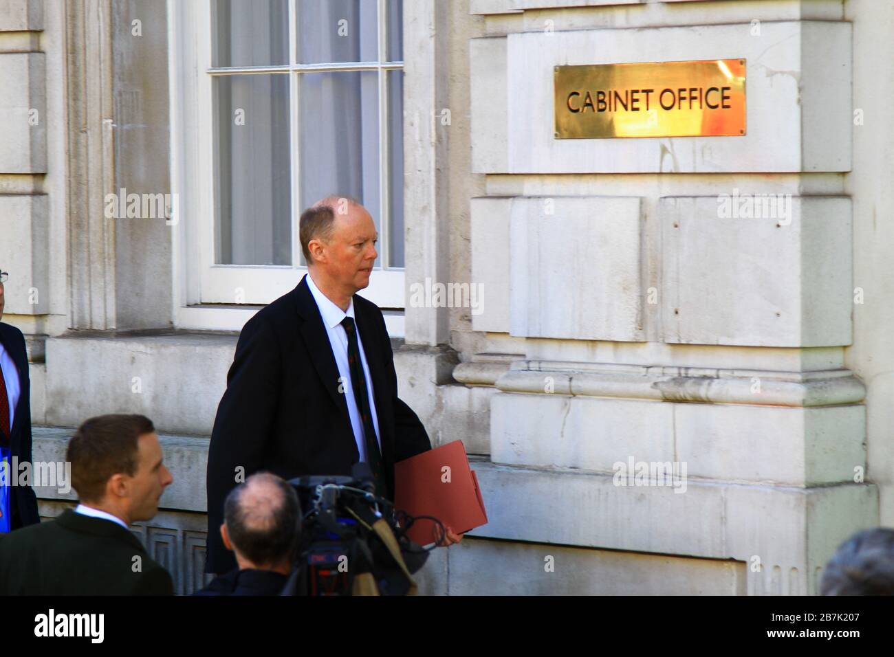 Professor Chris Whitty chief medical officer for the government arrives