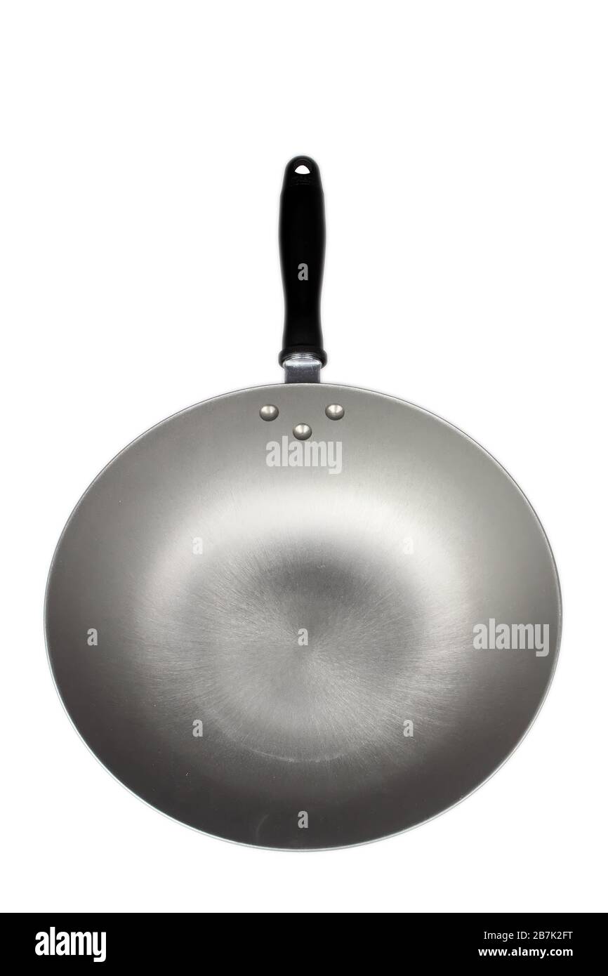 close up of iron pot, in white background Stock Photo Alamy