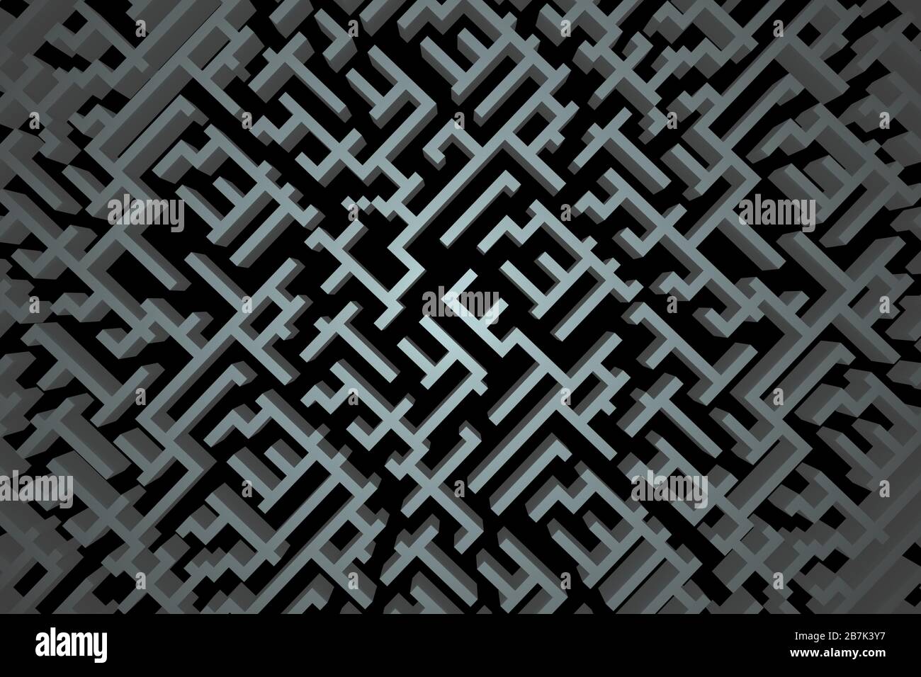 Maze/ labyrinth concept Stock Photo