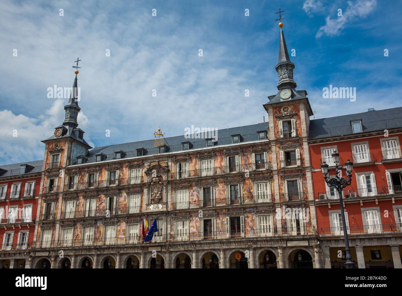 Plaza mayor madrid clock tower hi-res stock photography and images - Alamy