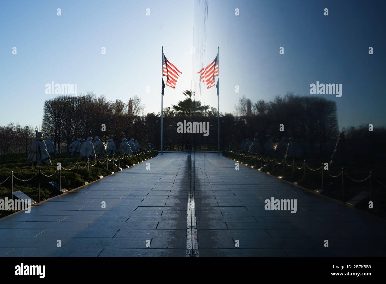 Korean War Veterans Memorial Wall Of Remembrance Washington DC ...