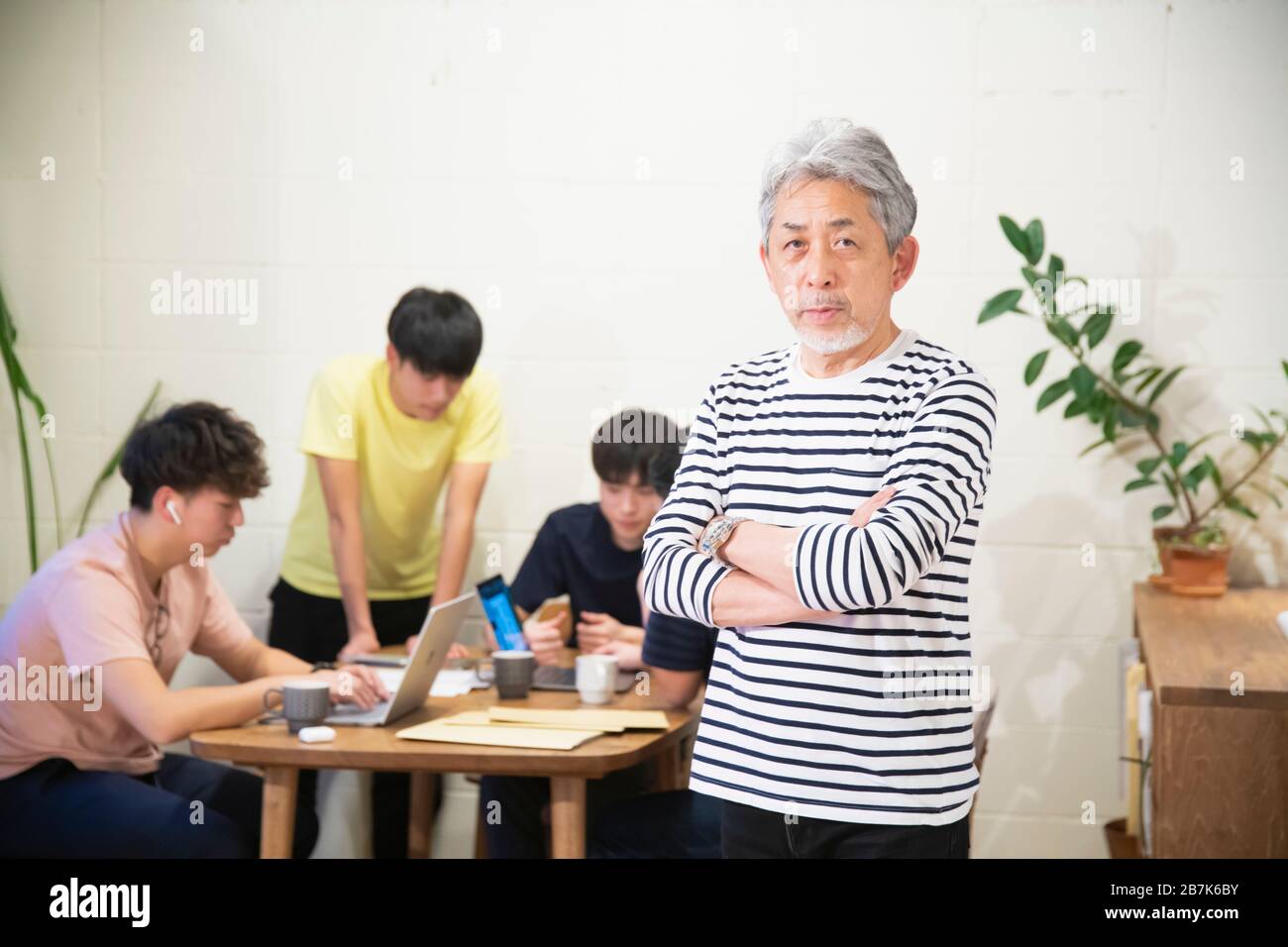 Boss and subordinate Stock Photo