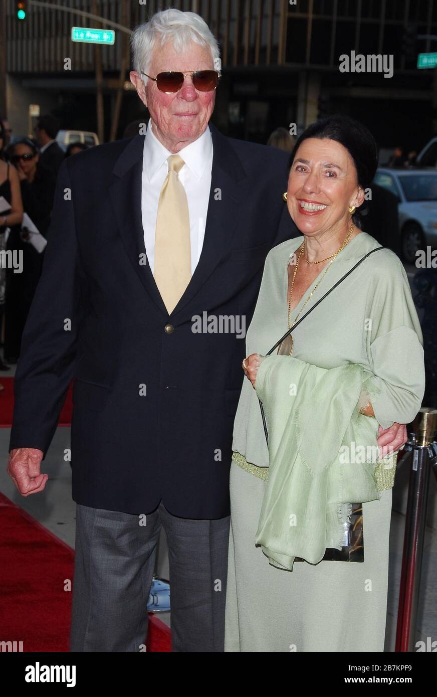 Peter Graves and Wife Joan at the Los Angeles Premiere of 'Hollywoodland' held at the Academy of Motion Picture Arts and Sciences in Beverly Hills, CA. The event took place on Thursday, September 7, 2006.  Photo by: SBM / PictureLux - File Reference # 33984-6851SBMPLX Stock Photo
